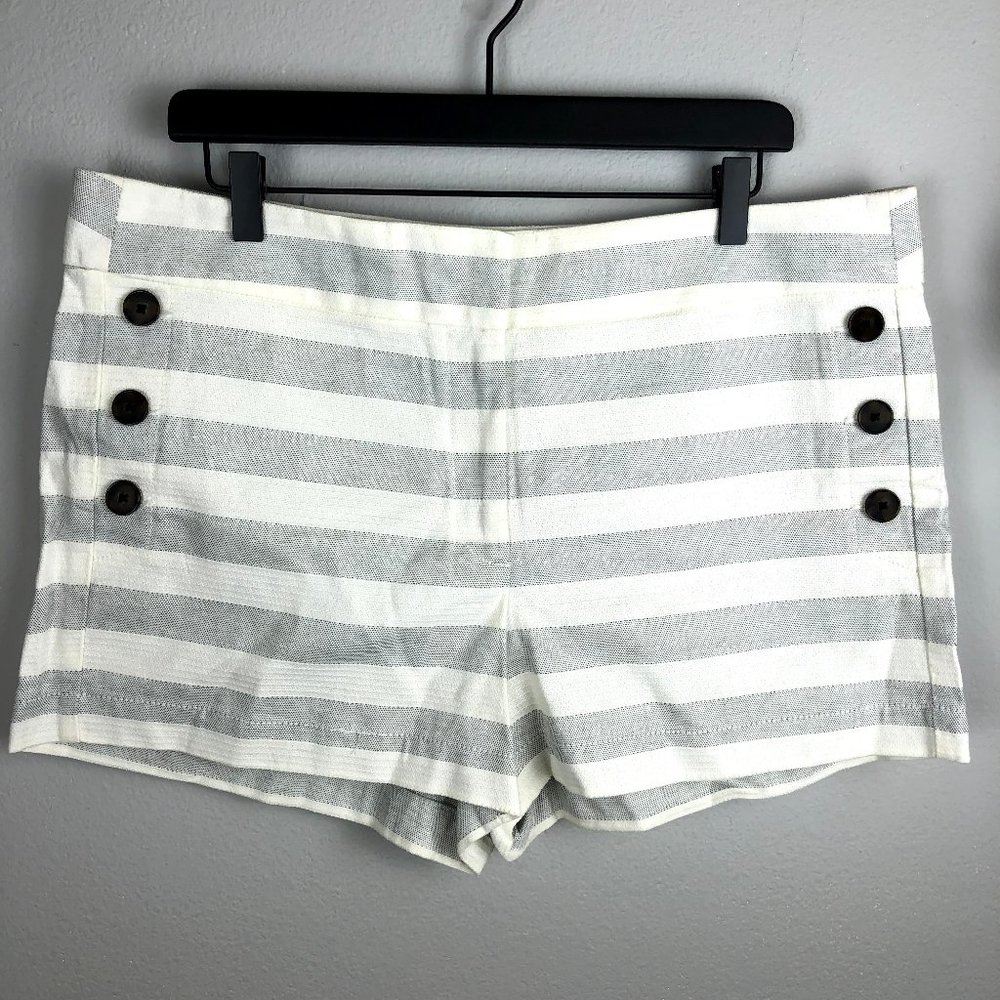 LOFT Striped Shorts, Sz 14